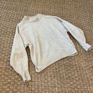 H&M Women's Sweater in Cream with Pearls